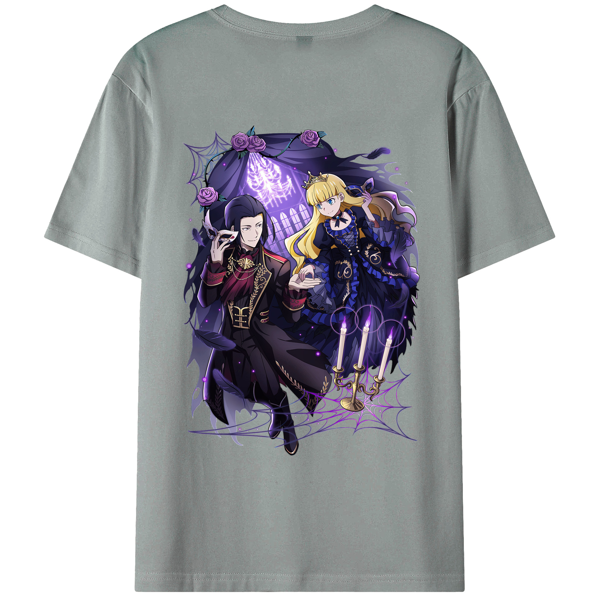 （画像用） 文豪ストレイドッグス Bungo Stray Dogs 綿100％ メンズ半袖Tシャツ（バックプリント） 通気性